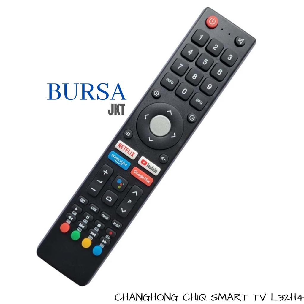 REMOTE SMART TV ANDROID CHANGHONG CHIQ DIGITAL YOUTUBE NETFLIX L32H4