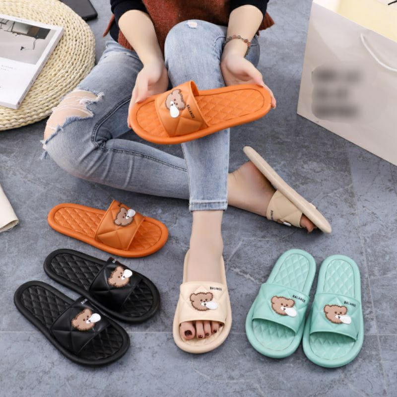 sandal beruang sandal pres beruang sandal boneka sandal rumah