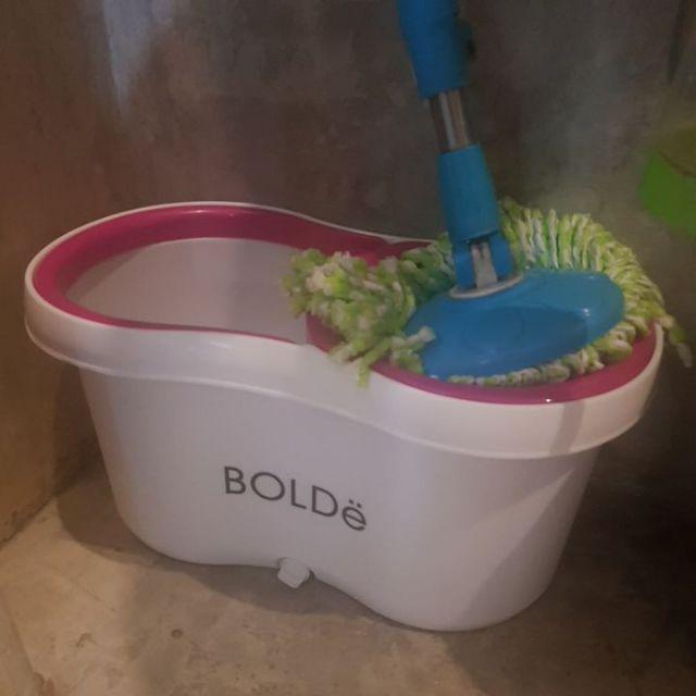 Alat Pel Supermop Bolde 169x+ Stainless - Tmpt Sabun & Lubang Drainase