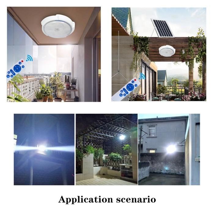 Lampu Plafon Downlight LED Tenaga Surya Indoor / Outdoor (Waterproof)