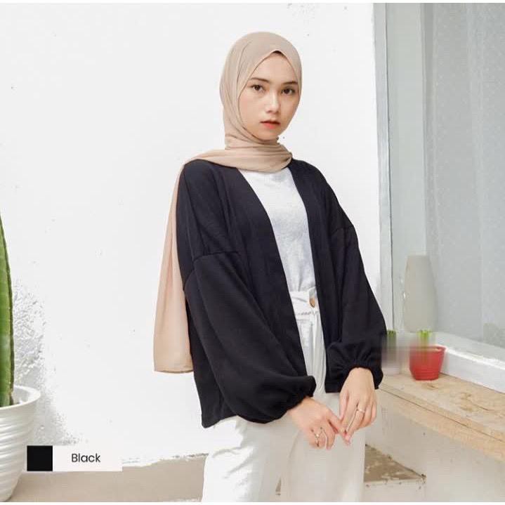 1KG MUAT 8PCS | LUNA BALON CARDIGAN OUTWEAR BASIC HITS SELEBGRAM FASHION WANITA