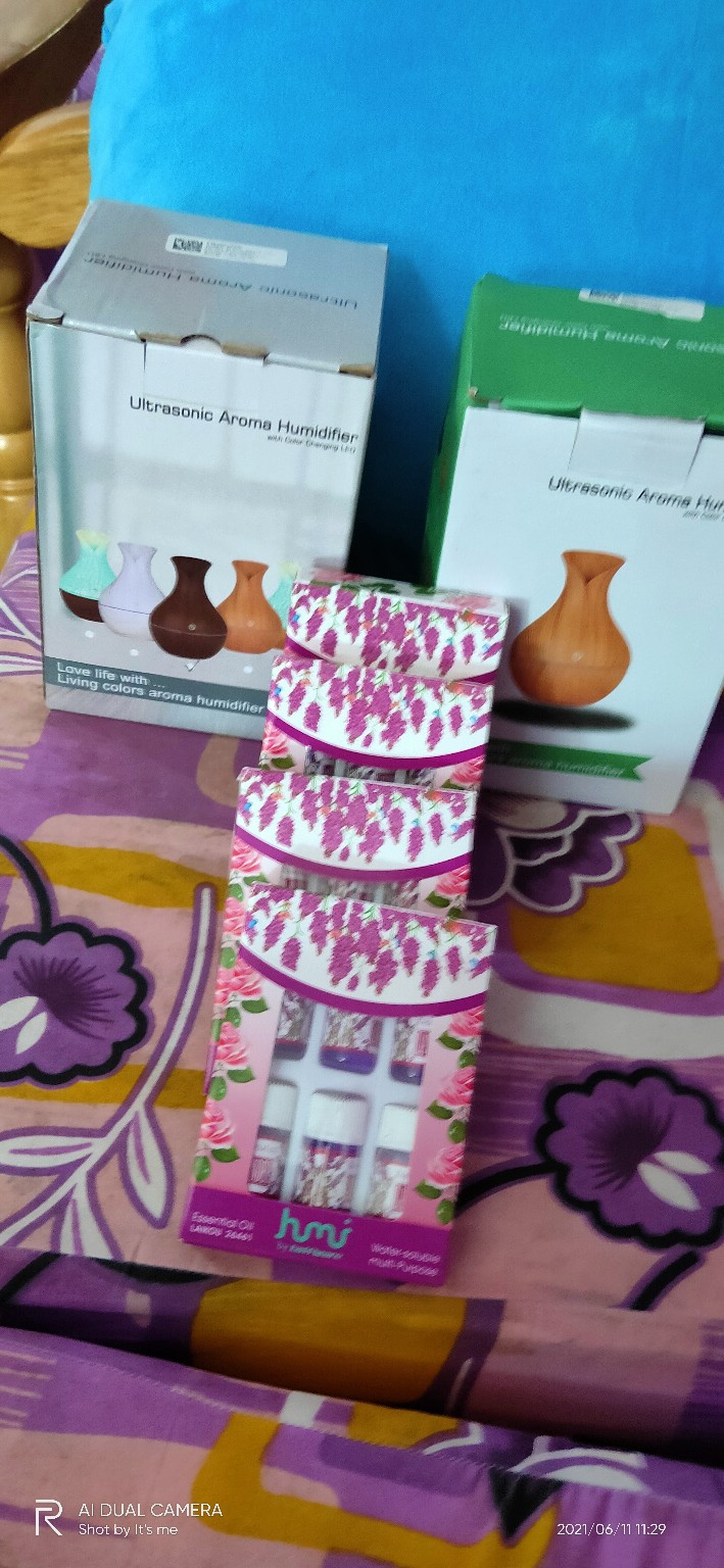 Taffware Air Humidifier Ultrasonic Aromatherapy/penyejuk Udara Aroma Terapi/pendingin Udara Aroma