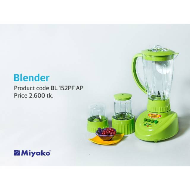 Blender Miyako Plastik BL 152 PF AP - 152PFap