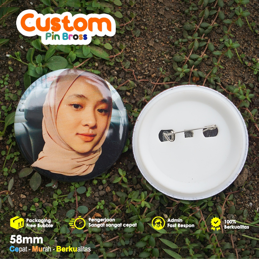 Cetak PIN Bross Custom 58mm Termurah PIN Bros Souvenir 58mm-2