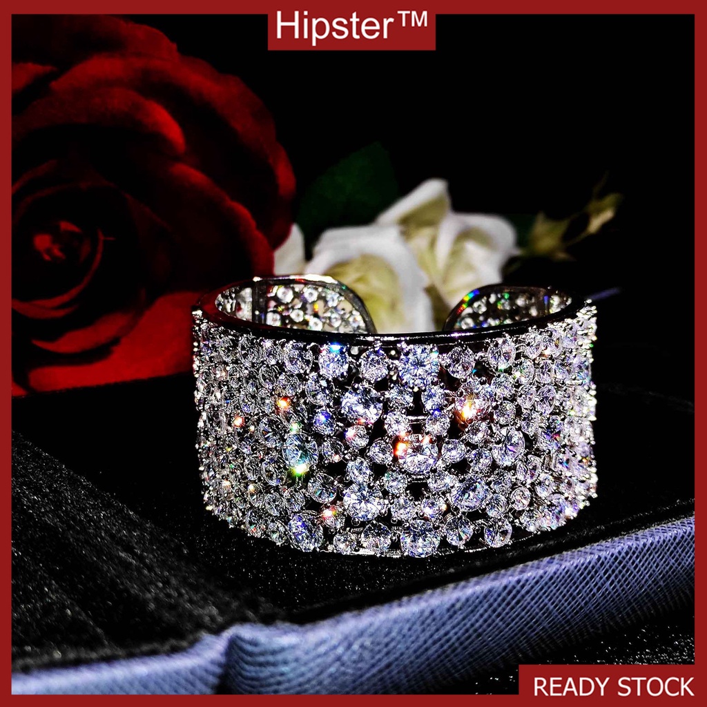 Moissanite Bracelet Opening Adjustable