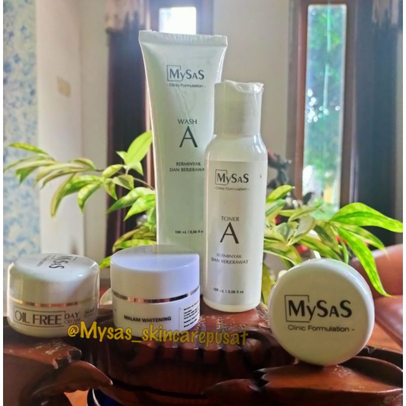 MYSAS PAKET WHITENING OILY ISI 5