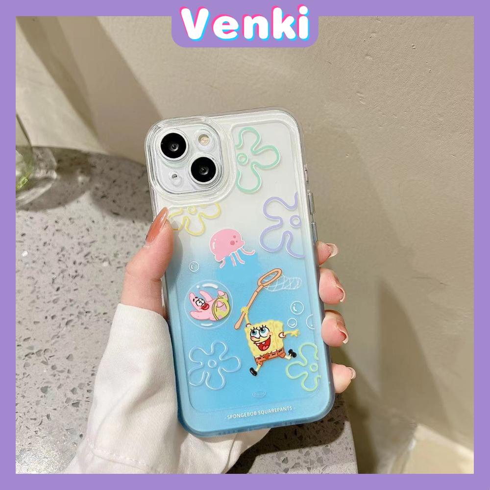 iPhone Case Silicone Soft Case Clear Case Thickened Shockproof Protection Camera Metal Button Cartoon Cute Compatible For iPhone 11 Pro Max 13 Pro Max 12 Pro Max 7Plus xr XS Max