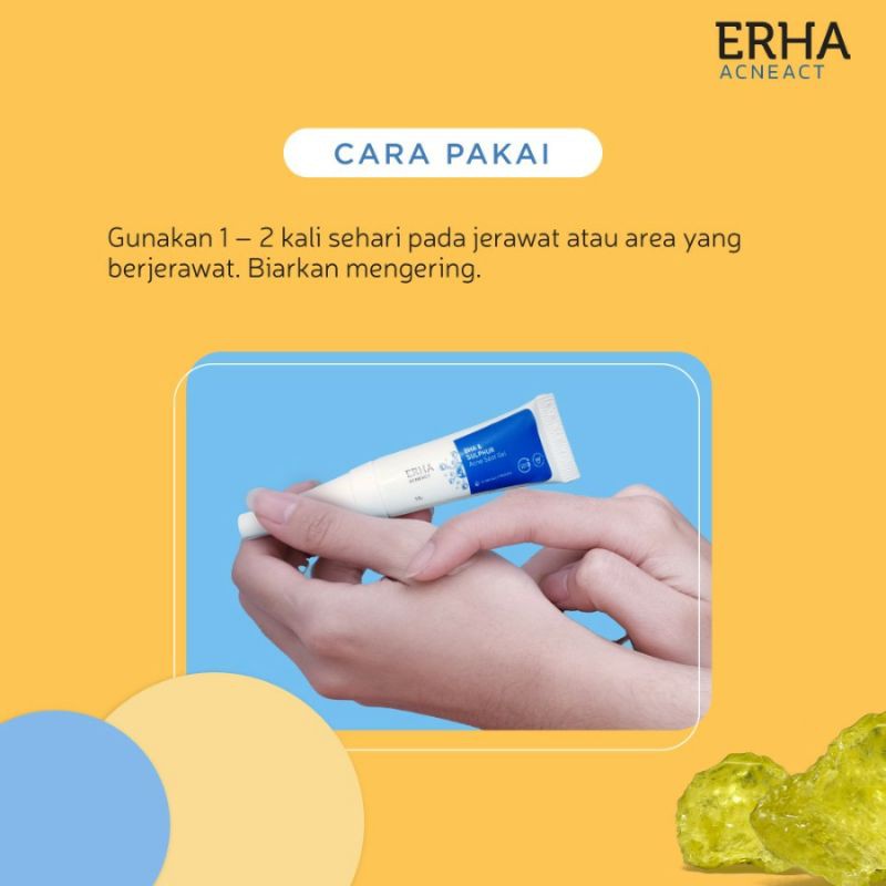 ERHA ACNE SPOT GEL OBAT TOTOL JERAWAT AMPUH BASMI JERAWAT BEST SELLER