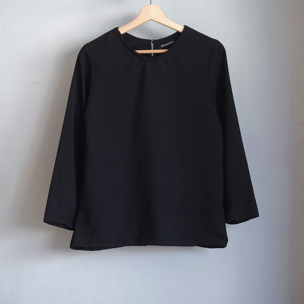 Bayleaf.id Inner Basic Lengan Panjang / Baju Atasan Lengan Panjang / Inner Wanita Lengan Panjang Big