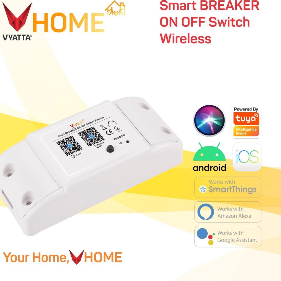 Garansi Pemesanan VYATTA VHOME Smart BREAKER ON OFF Switch Wireless IoT Home Automation