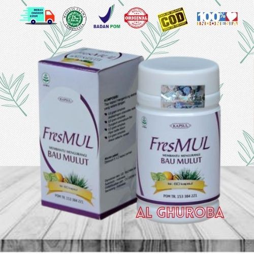 Kapsul Herbal Fresmul Obat Herbal Alami Untuk Bau Mulut tidak Sedap | BPOM ORIGINAL