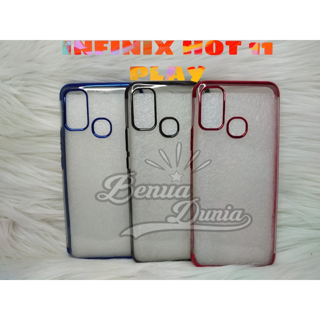 CASE INFINIX HOT 9 PLAY -INFINIX HOT 10 PLAY -INFINIX HOT 11 PLAY//SOFCASE SHINING CHROME PREMIUM - BD