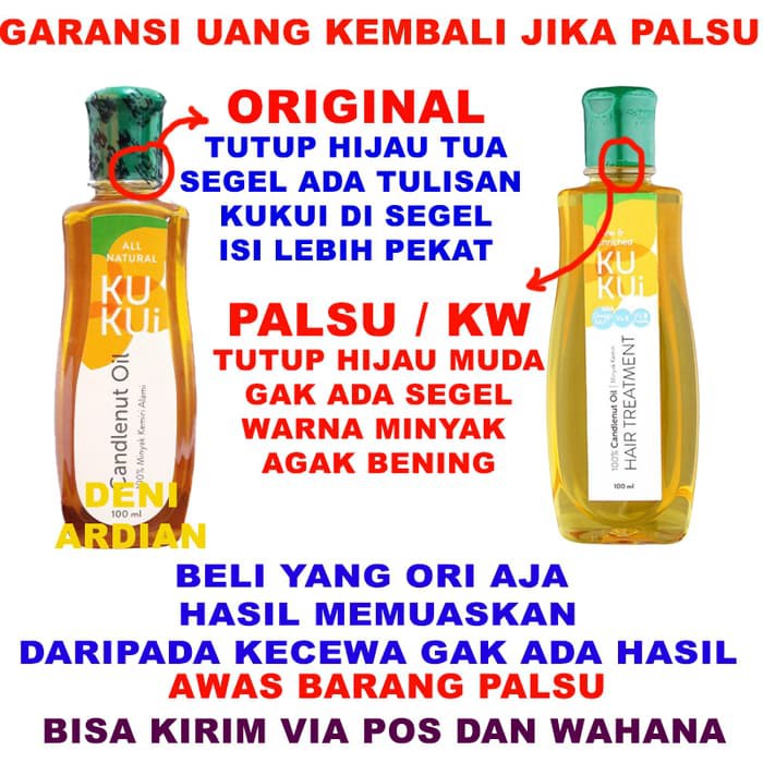 Minyak Kemiri Kukui 100% Original - Awas Barang Palsu!