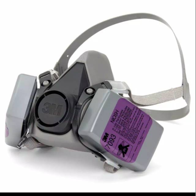 3M Half Pacepiece Respirator 6200+Cartridge 7093 Filter /Set