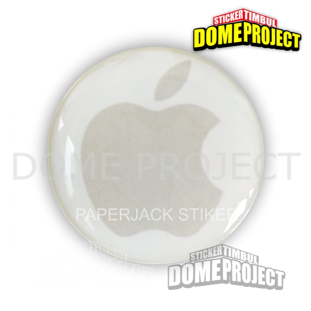 STIKER MOTOR TIMBUL EMBLEM LOGO APPLE EMBLEM STIKER 3D TIMBUL RESIN LENTUR