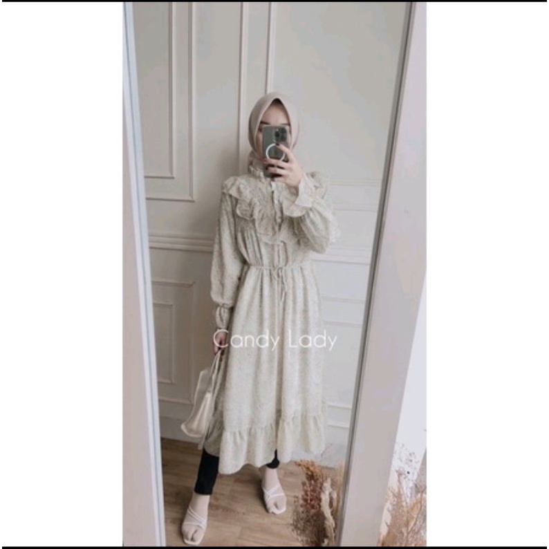 Frenda Ruffle Import Tunik Bkk ori candylady