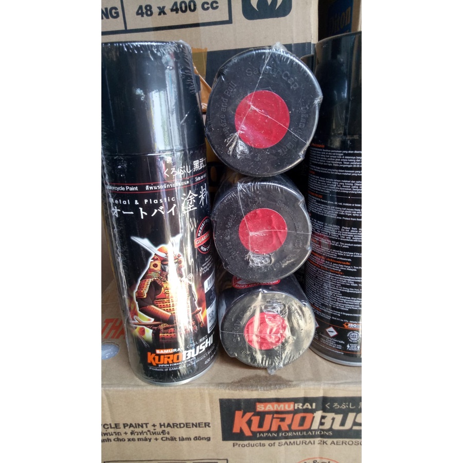 cat semprot samurai kurobushi pilok pilox samurai winning red t/c h258** merah metallik h258 400ml