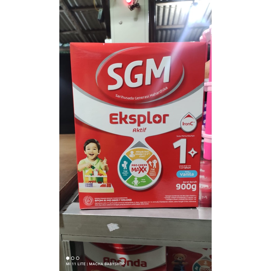 SGM EKSPLOR 1+ 900gram / SGM EXPLOR 3+ / SGM EXPLOR 5+ 900gram RASA VANILA / MADU / cokelat