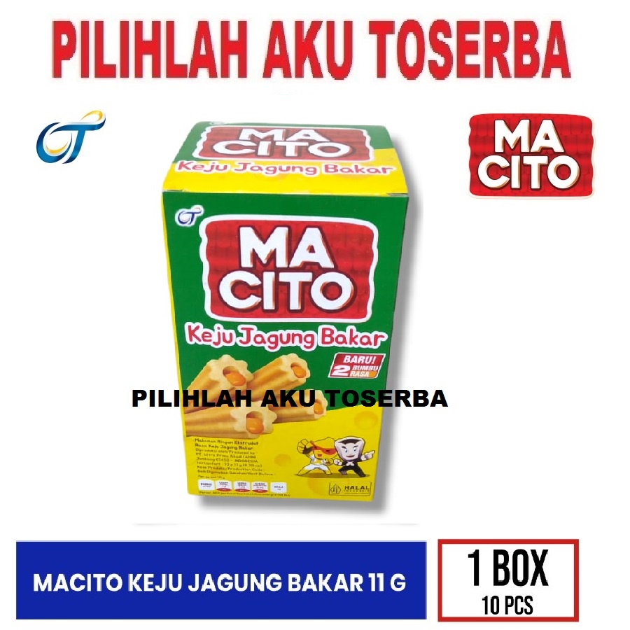 MACITO Keju Jagung Bakar - (HARGA 1 DUS ISI 12 BOX)