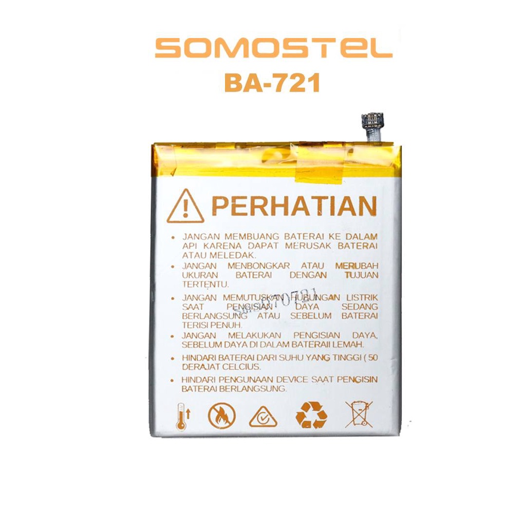 Somostel - BA721 Meizu M6 Note Batre Batrai Baterai