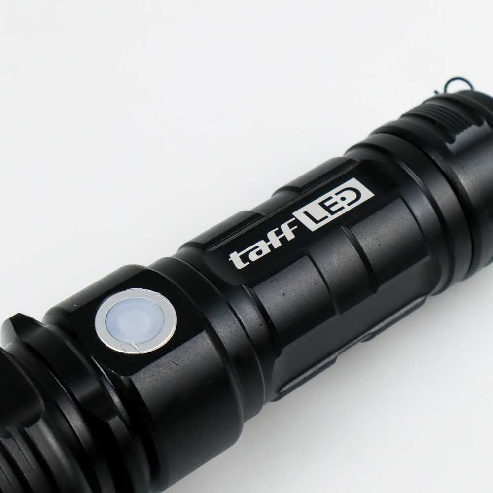 Senter LED USB Rechargeable XLM-L2 25W 1000 Lumens / Police Senter LED Flashlight Waterproof 3W /  Senter LED Gunung Outdoor Cas Casan Charger Usb Besar Zoom Swat Police Super Terang Jarak Jauh Anti Air Tahan Air Awet Berburu Batre Baterai Tahan Lama