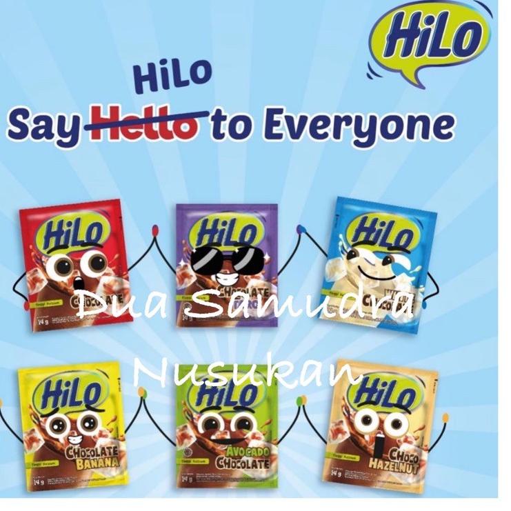 

[PROMO VGG69] (E) Hilo Sachet All Variant 14 gram white /Banana/ Taro/ Avocado/ Coklat/Hazelnut Big