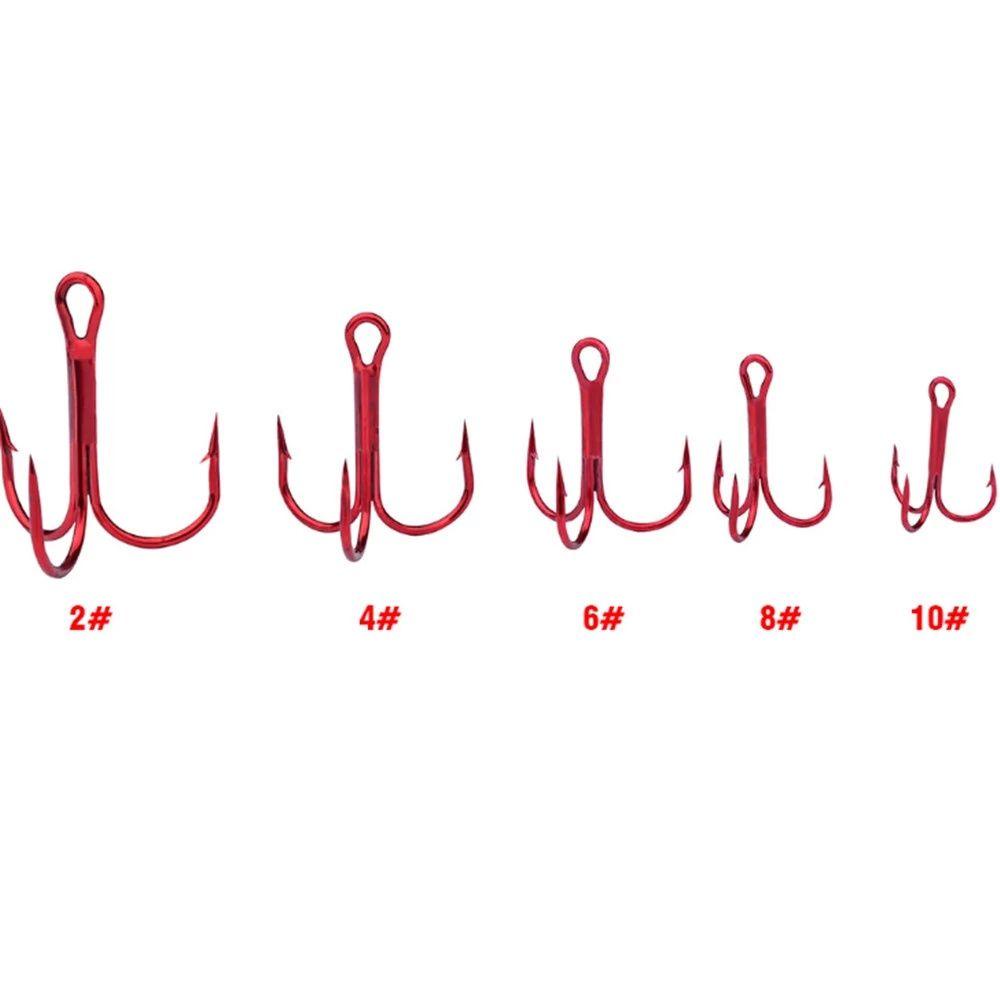 Nanas 15Pcs/kotak Treble Hook Anti Karat Air Asin Lure Aksesoris Memancing Air Asin Triple Anchor Hooks