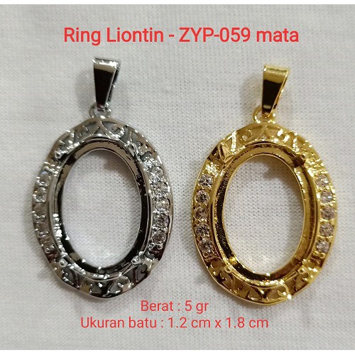 Ring Kalung Titan Liontin ikat batu akik per codi DICS 50% zyp-059mata