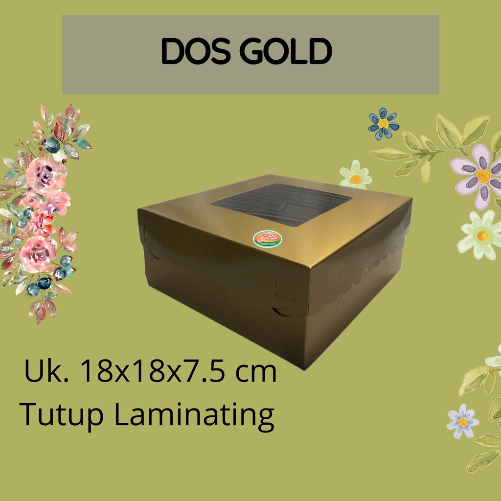 

DOS EMAS KACA 18X18X7.5 CM 5 PS