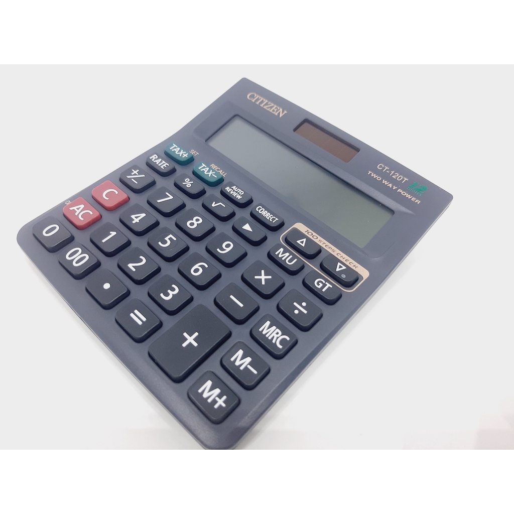 

Citizen CT 120T Calculator 12 DIGIT Kalkulator Penghitung Chek and Correct