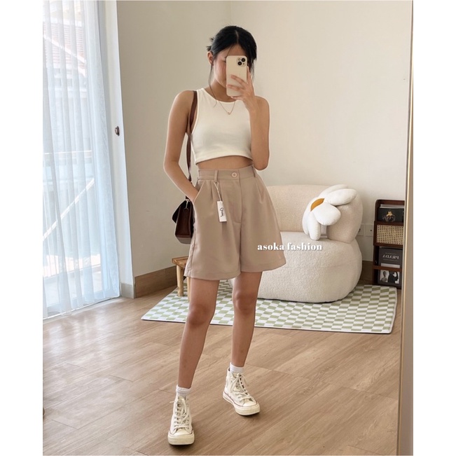 ASOKA Rae Pants 305 - Korean Short Pants - Celana Pendek Wanita