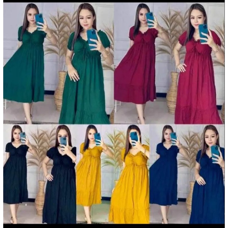 BAJU DASTER ELSA VIRAL ikatan cinta baju elsa baju atasan baju serut daster serut dada daster karet 