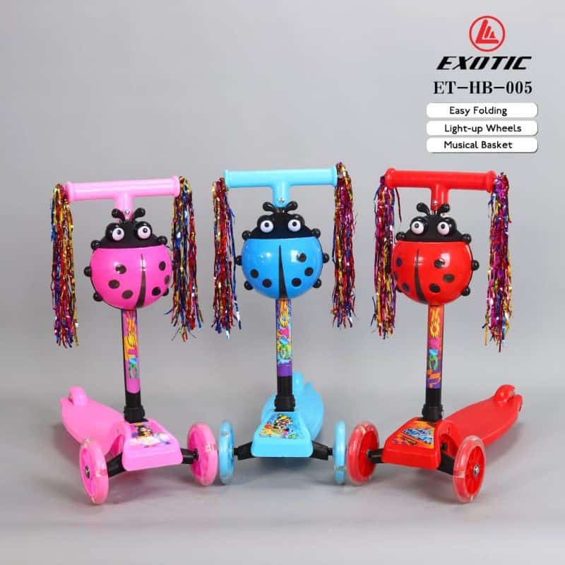 SCOOTER OTOPED ANAK RODA 3 PACIFIC EXOTIC ET HB 005 Skuter Lampu &amp; Musik Pacific