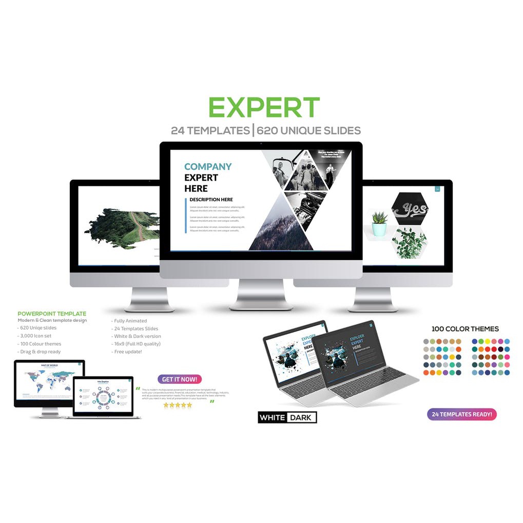 

Template Powerpoint: Expert 620 Kreatif Slide Presentasi (PPT,PPTX)