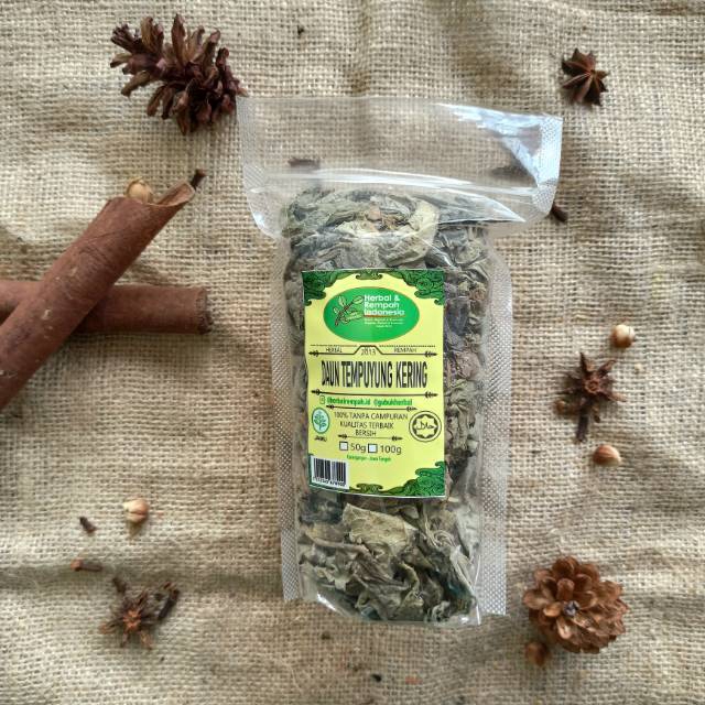 

Daun Tempuyung Kering - 100 GR / REMPAH / JSR / 100% MURNI