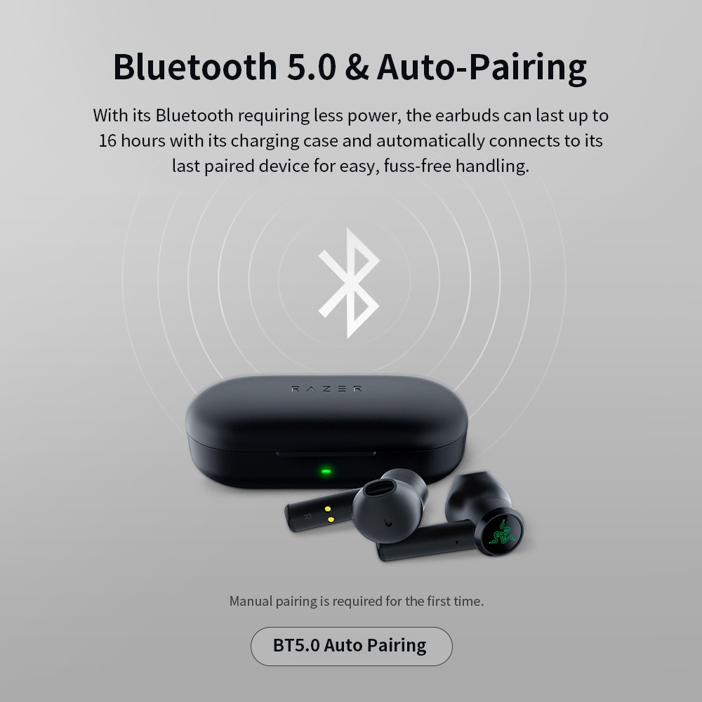 Razer Hammerhead True Wireless Earbuds Bluetooth Gaming
