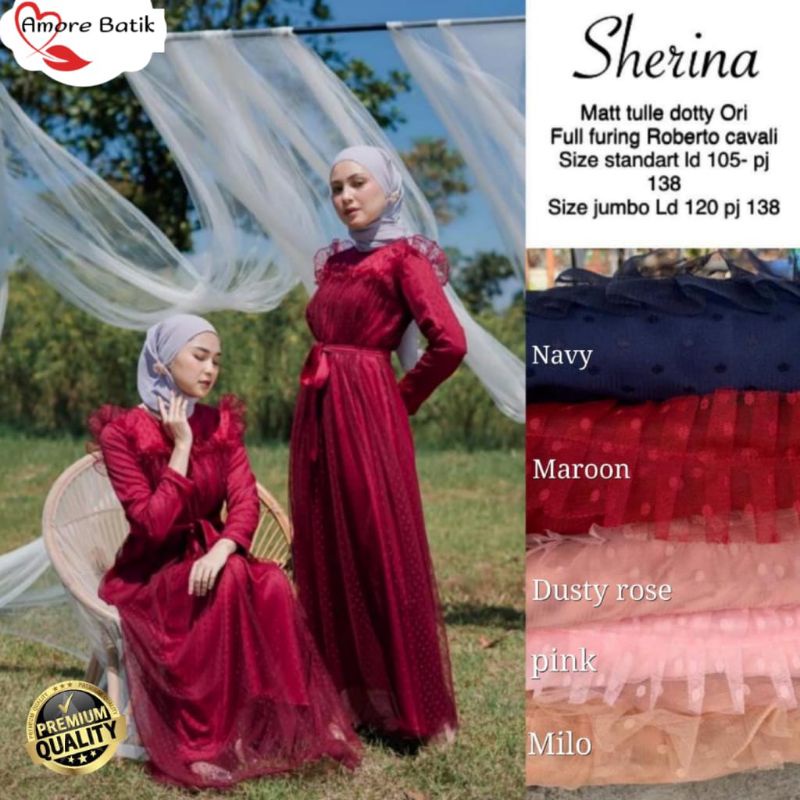 SHERINA DRESS / DRESS TILE / GAMIS TILE / DRESS BRIDESMAID / GAMIS BRIDESMAID / DRESS PESTA / DRESS 
