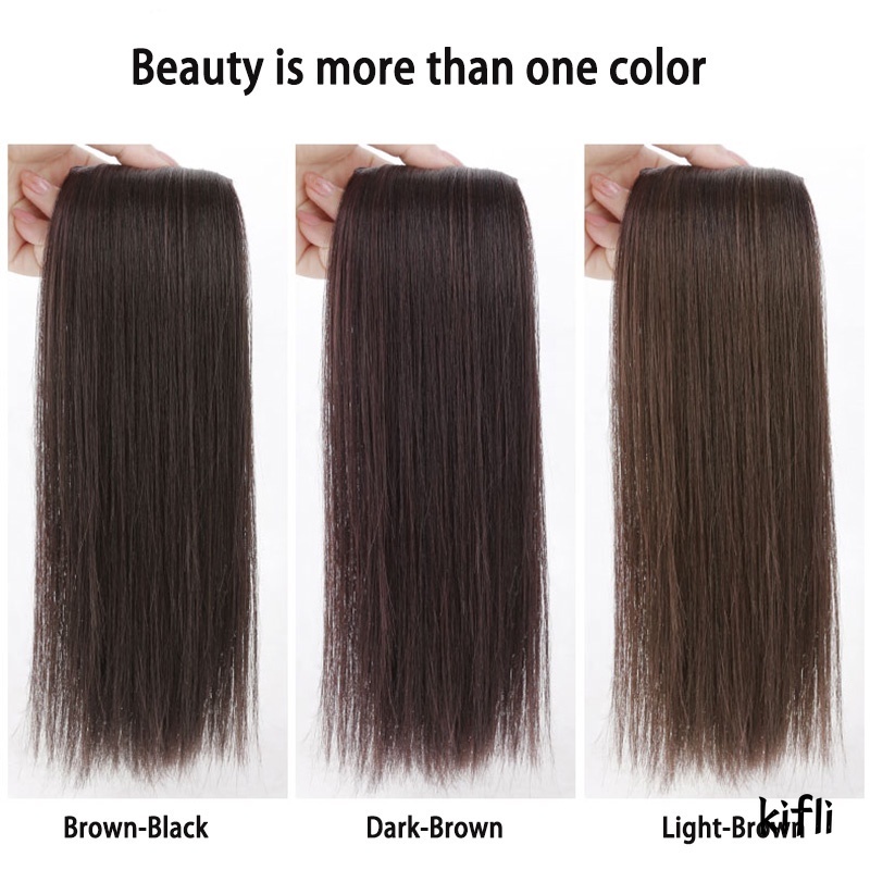 Wig Rambut Palsu Wanita,Pemanjang /Meningkatkan Volume Rambut/Tak Terlihat,Empuk/serat Buatan,Rambut Palsu