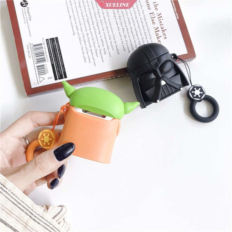 Casing Soft Case Silikon Motif Kartun Star Wars Untuk AirPods 1 / 2 pro