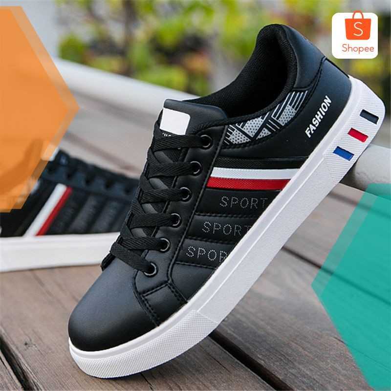 breathable leather sneakers