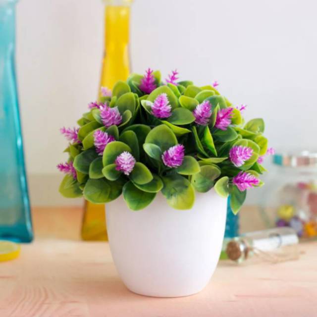 TL88 P2039 POT TANAMAN  BUNGA HIAS BUNGA DEKORASI RUANGAN BUNGA PLASTIK HIAS-4