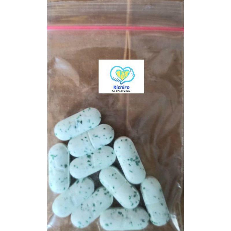 Kalk / Kalsium Untuk Hewan Ayam Kucing Anjing Kelinci Hamster isi 10 Kaplet atau isi 50 Kaplet