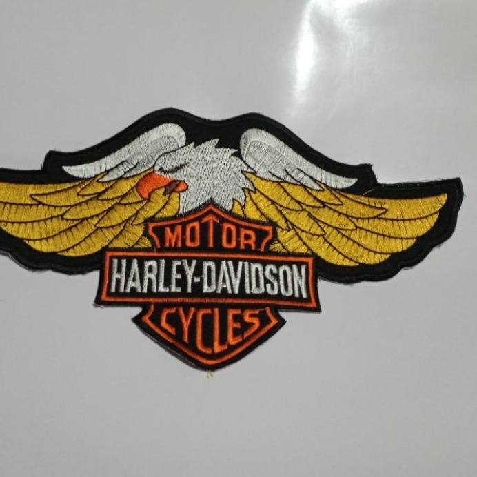 PATCH BORDIR EMBLEM HARLEY DAVIDSON BESAR ✓
