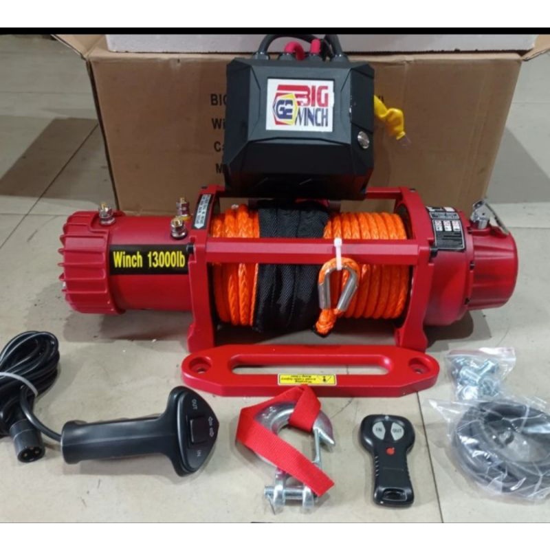 BIG WINCH 13000lbs 12volt tali plasma