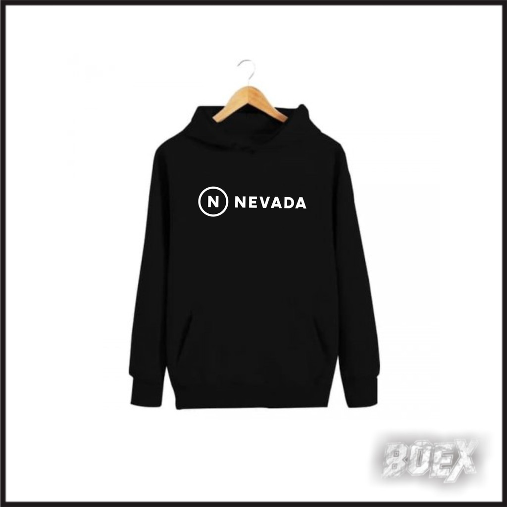 Jaket hooodie nevada hitam