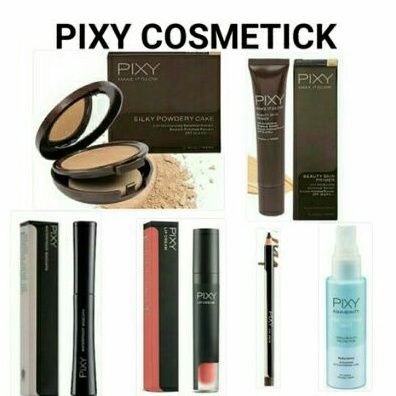PIXY (BERHADIAH) KOREAN / PAKET MAKE UP PIXY /SESERHAN /HANTARAN /PIXY COSMETIK/AQUA BEAUTY /BEDAK