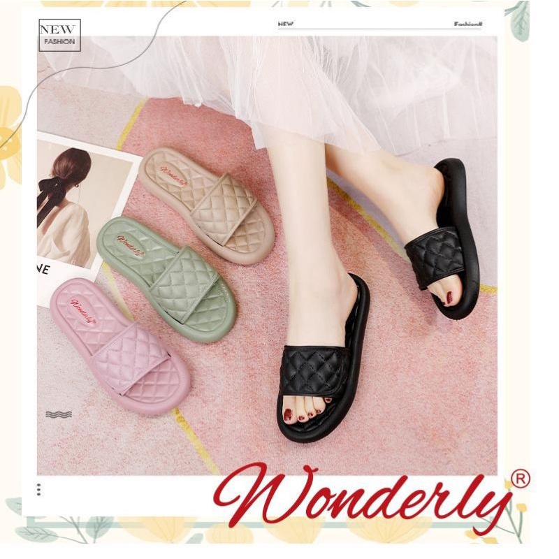 2026-1 [WONDERLY] Sandal Wanita Wonderly / Sendal Wanita Wonderly / Sandal Karet Wanita Wonderly / Sendal Jelly Cewek / Sendal Selop Wanita / Sandal Slides Wanita / Sendal Teplek Wanita / Sandal Slop Wanita