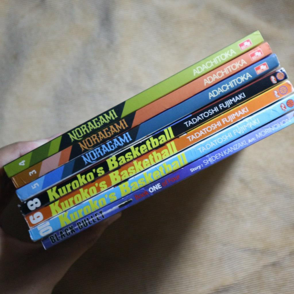 komik preloved | noragami | kuroko no basket | black bullet