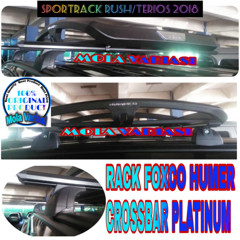 Rack Bagasi Atas Mobil Model Foxco Hummer Dengan Kaki Rak Khusus All New Rush Terios Pajero Fortuner