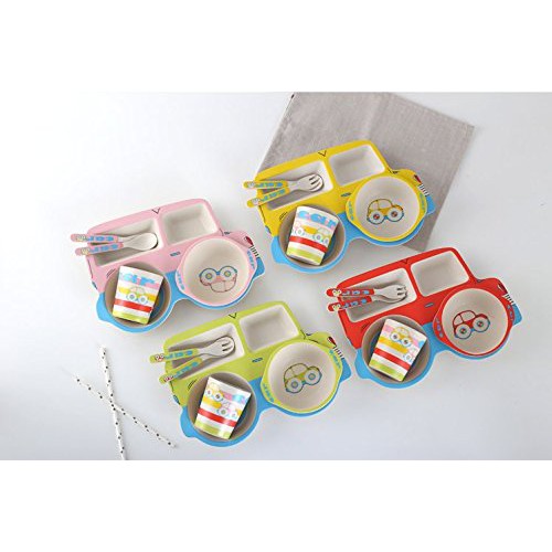 Bamboo Feeding Set Car Series Tutumi / Feeding Set Bayi / Feeding Set Bamboo